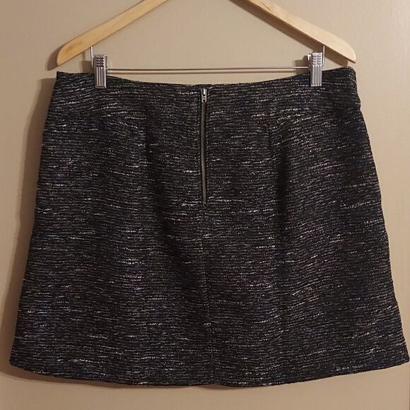Loft Silver Thread Boucle  Lined Skirt - Picture 5 of 8
